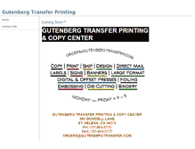 Tablet Screenshot of gutenbergtransfer.com
